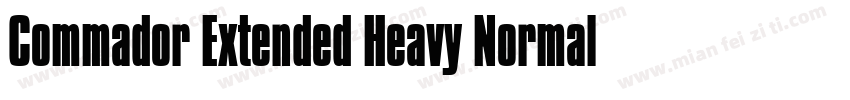 Commador Extended Heavy Normal字体转换